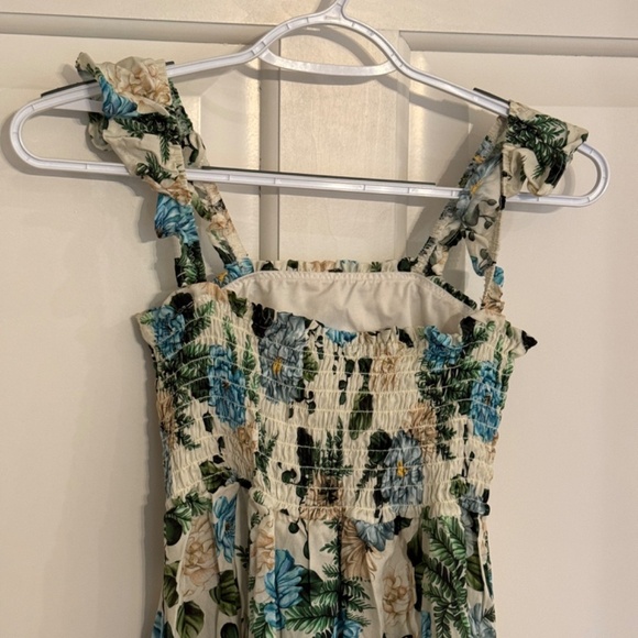 New! Agua Bendita Leandra Aine Smocked Maxi Dress Floral 1704 - Picture 6 of 13